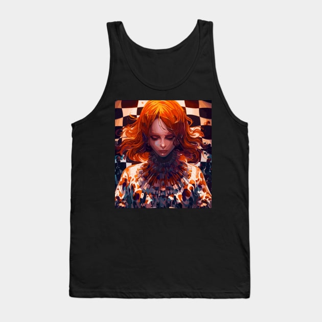 Anime girl chess master Tank Top by TomFrontierArt